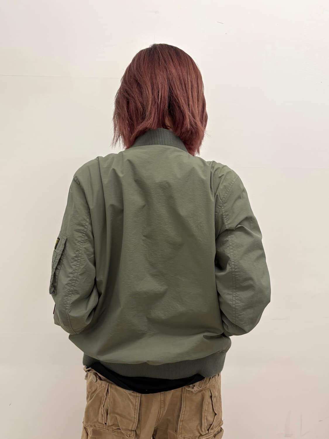 EVISU 카키 오버핏 MA-1 자켓 상품이미지4