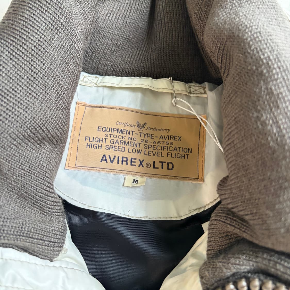 아비렉스 빈티지 퀄티드 모터사이클 자켓 M 상품이미지6