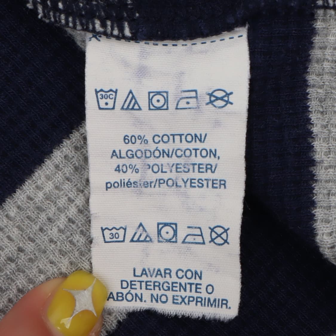 폴로 랄프로렌 네이비 스트라이프 와플 롱슬리브 상품이미지9