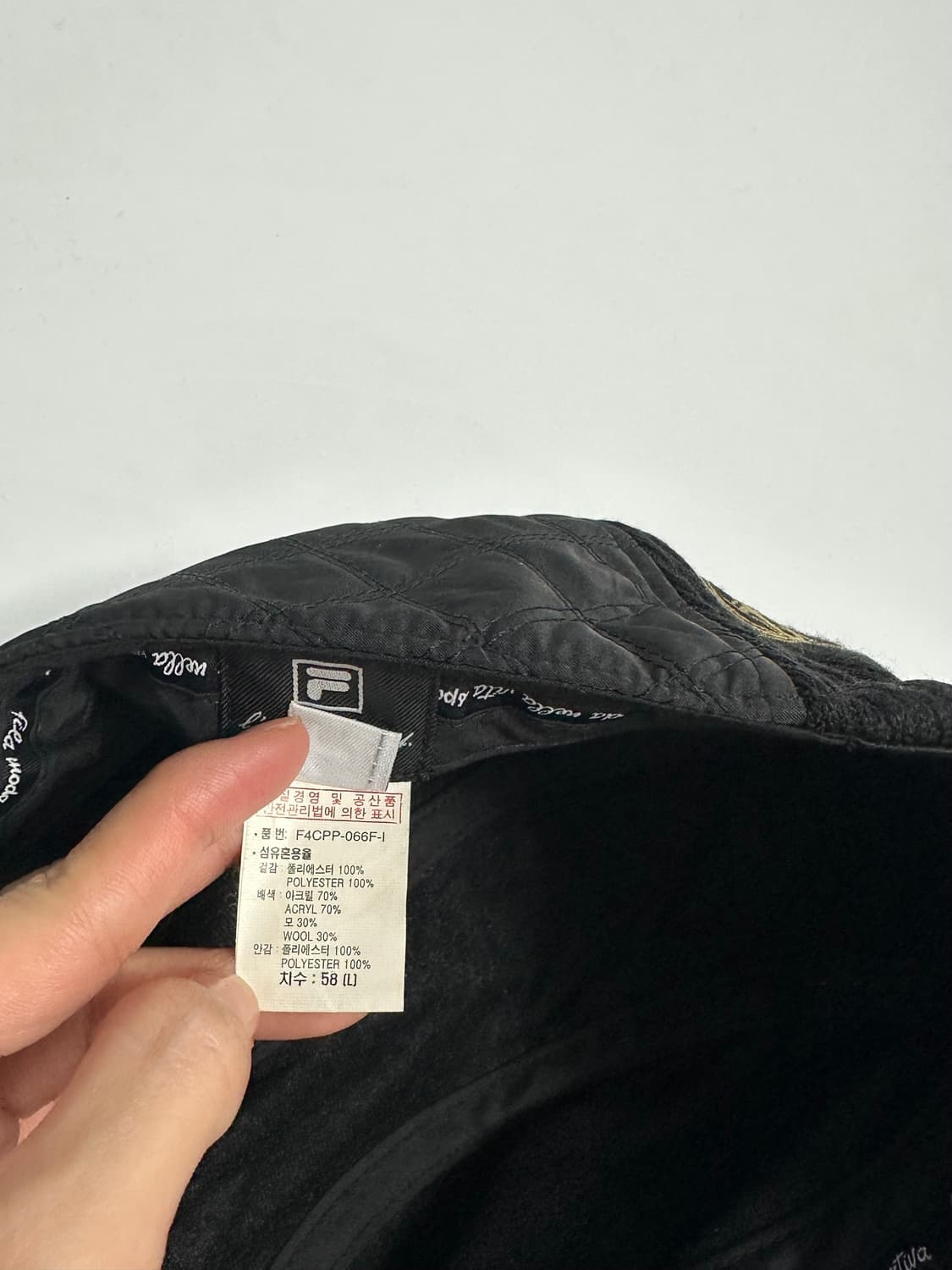 휠라 이탈리아 큐빅 니트 누빔 볼캡 상품이미지10