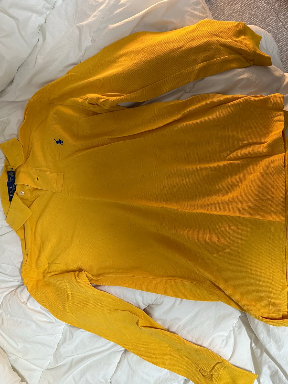 폴로 랄프로렌 폴로긴팔 옐로우 상품이미지1