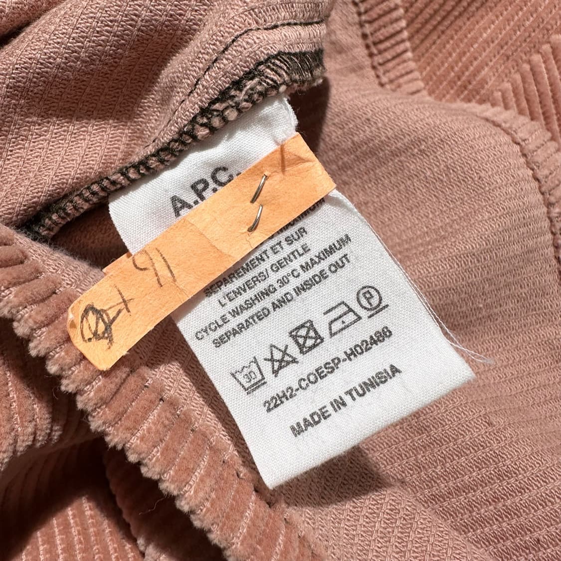 아페쎄 조 코듀로이 셔츠 상품이미지7