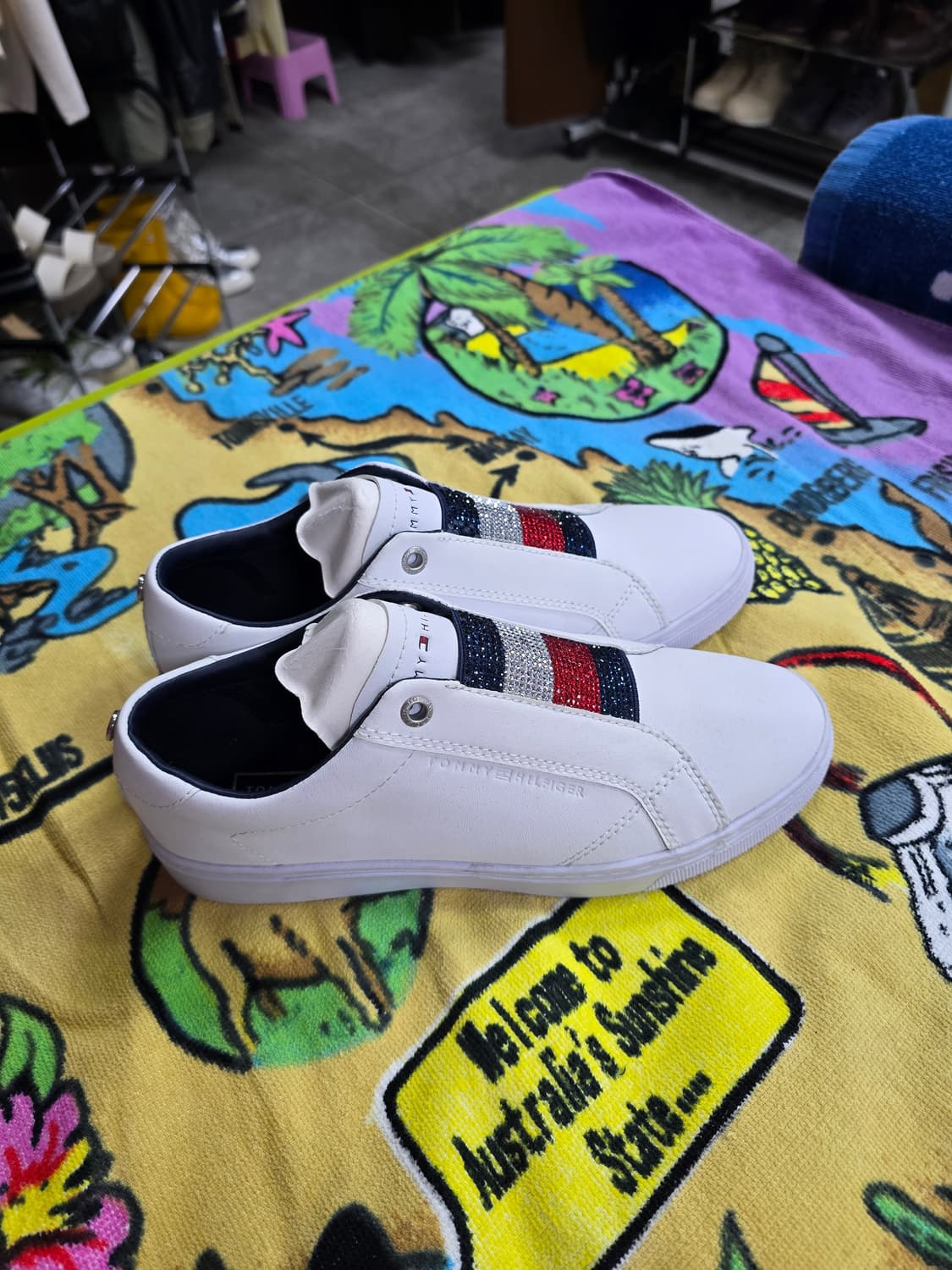 타미힐피거 화이트 스니커즈 슬립온 (1469) 상품이미지2