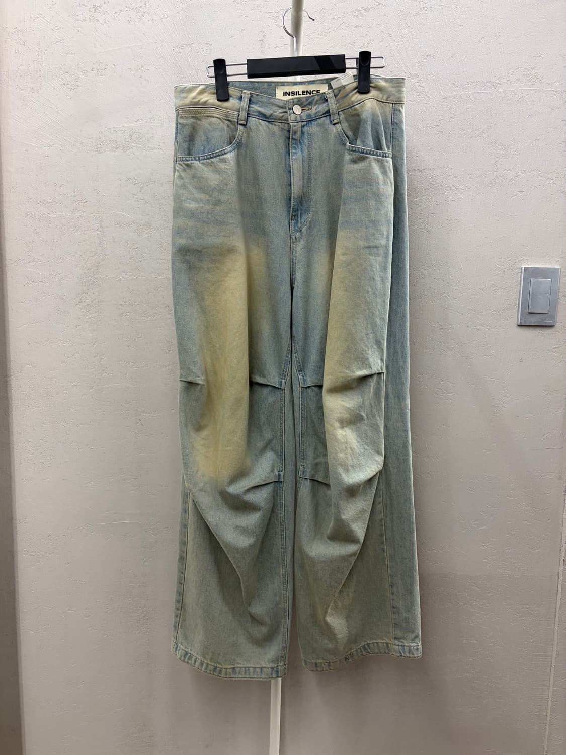 인사일런스 데님 와이드 청바지 S 상품이미지2