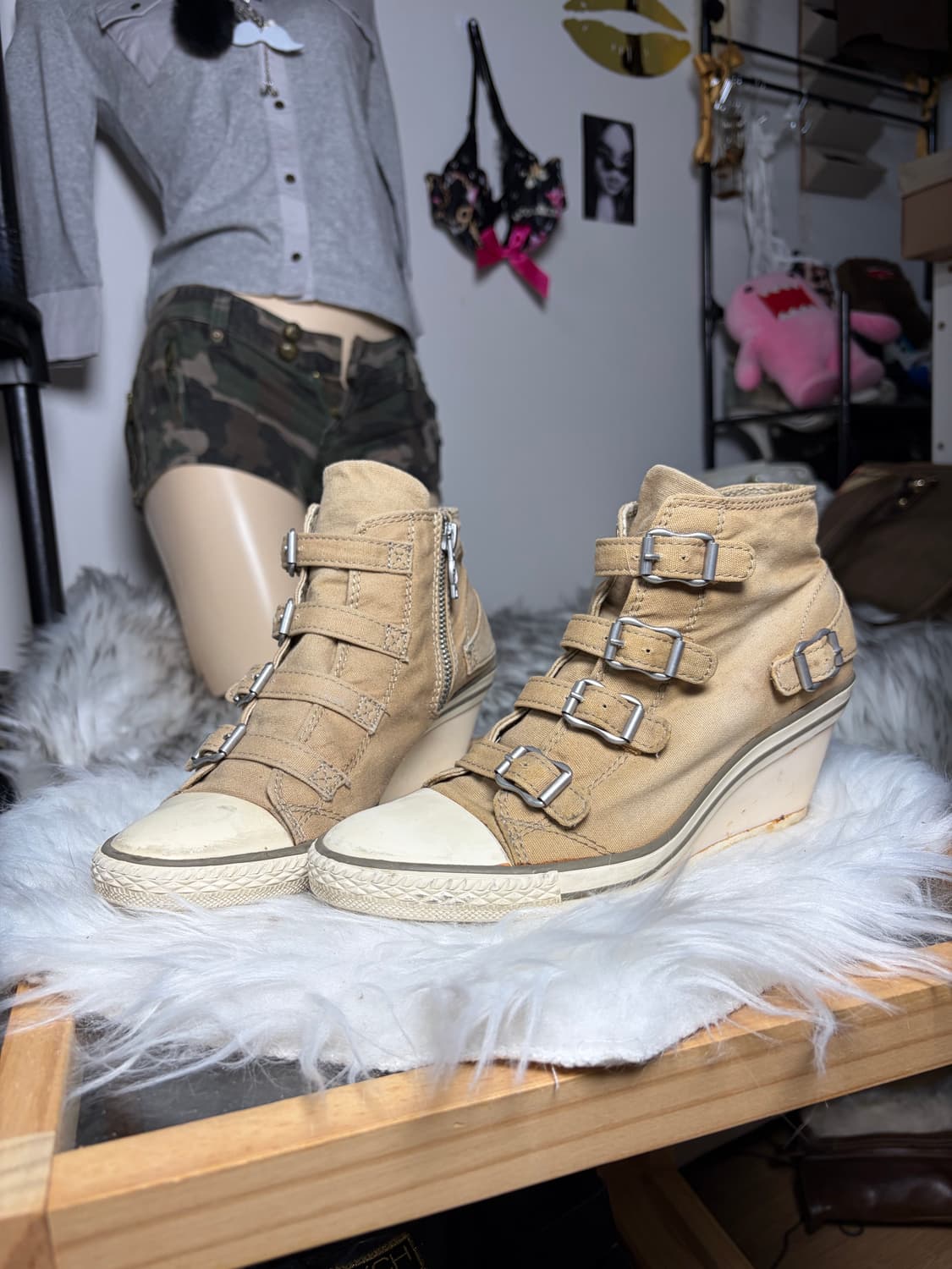 Ash 아쉬 웨지힐 스니커즈 베이지 상품이미지1