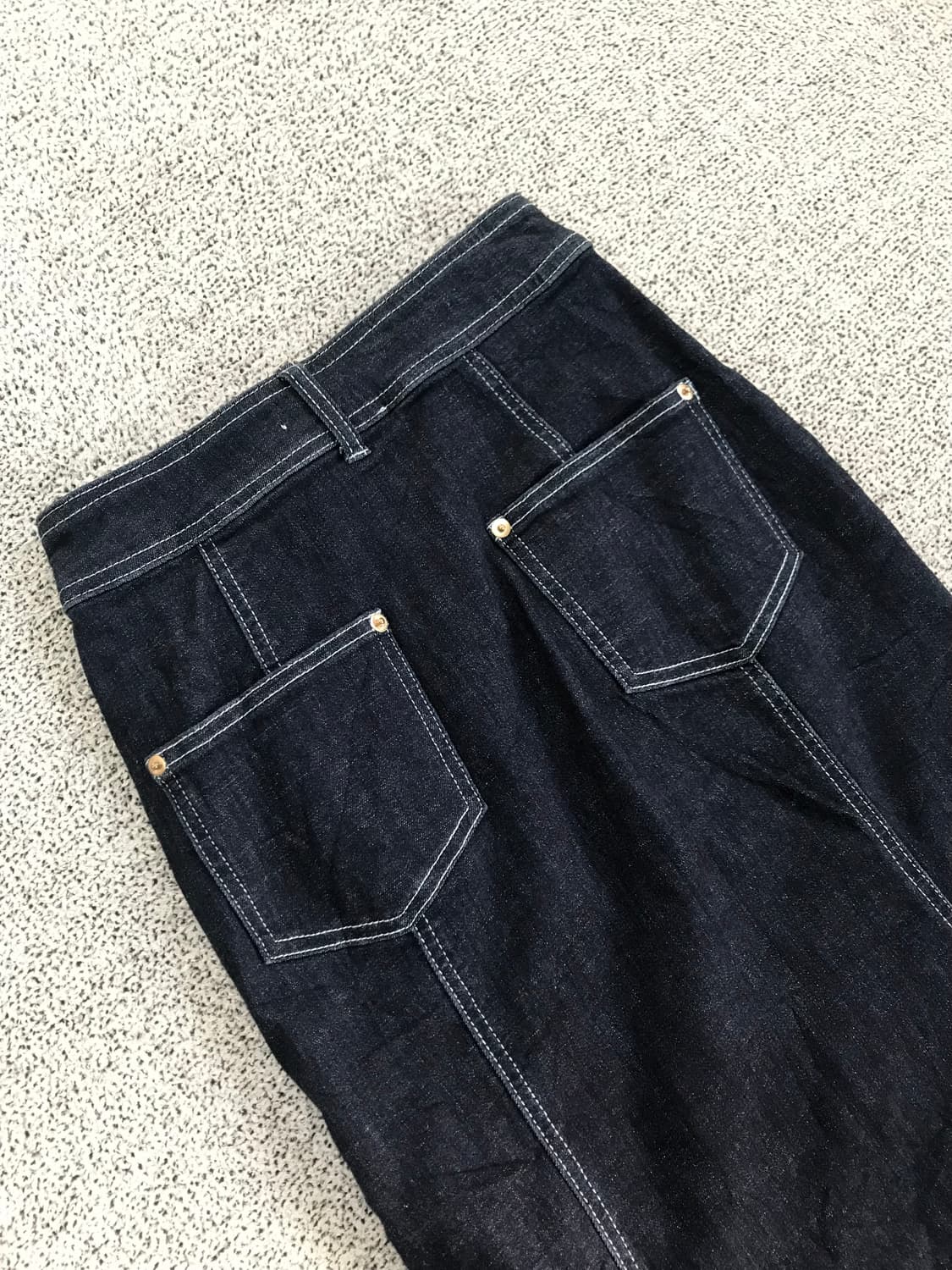 머메이드 데님 롱 스커트 상품이미지8