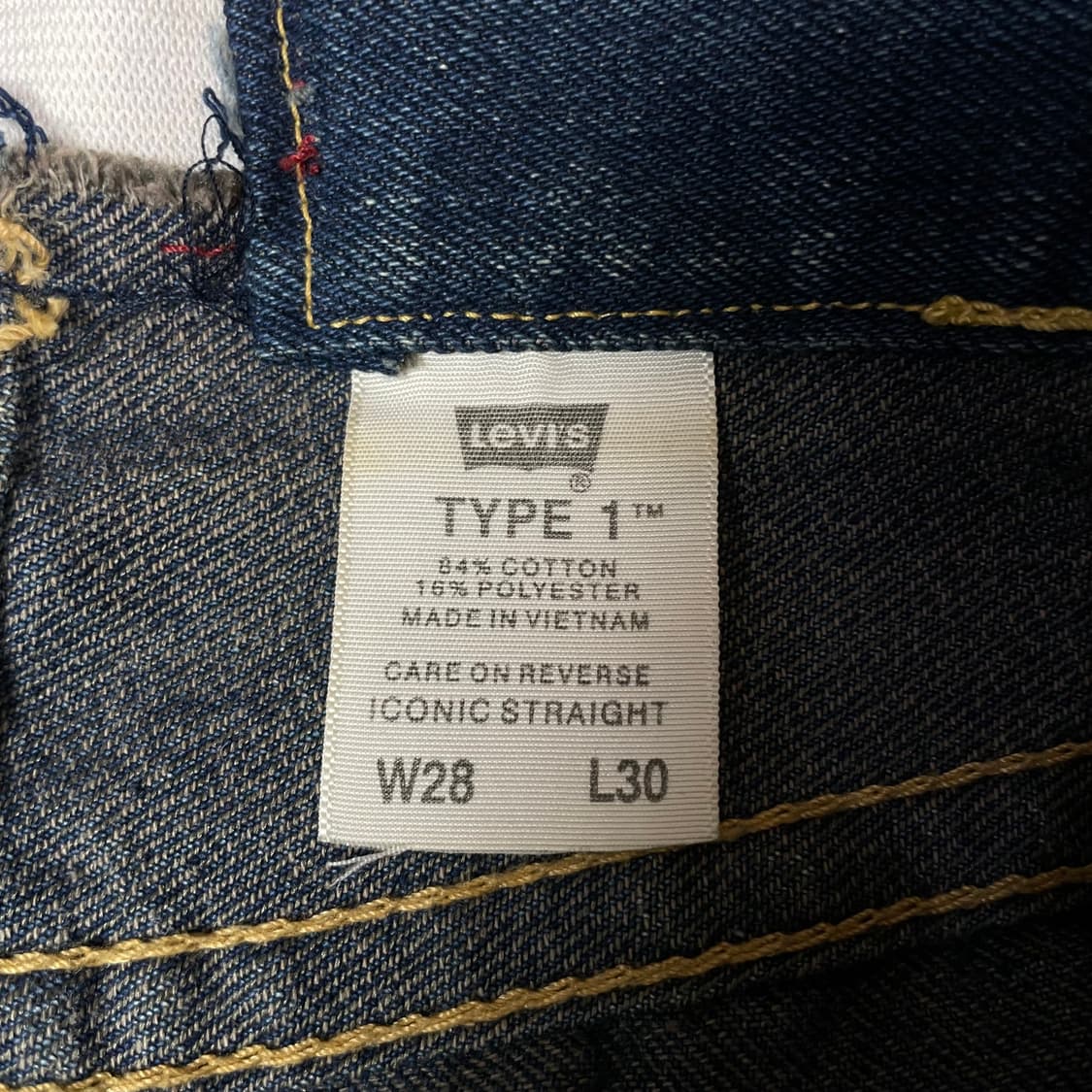 (32) 리바이스 코발트블루 버튼플라이 코튼 팬츠 상품이미지3