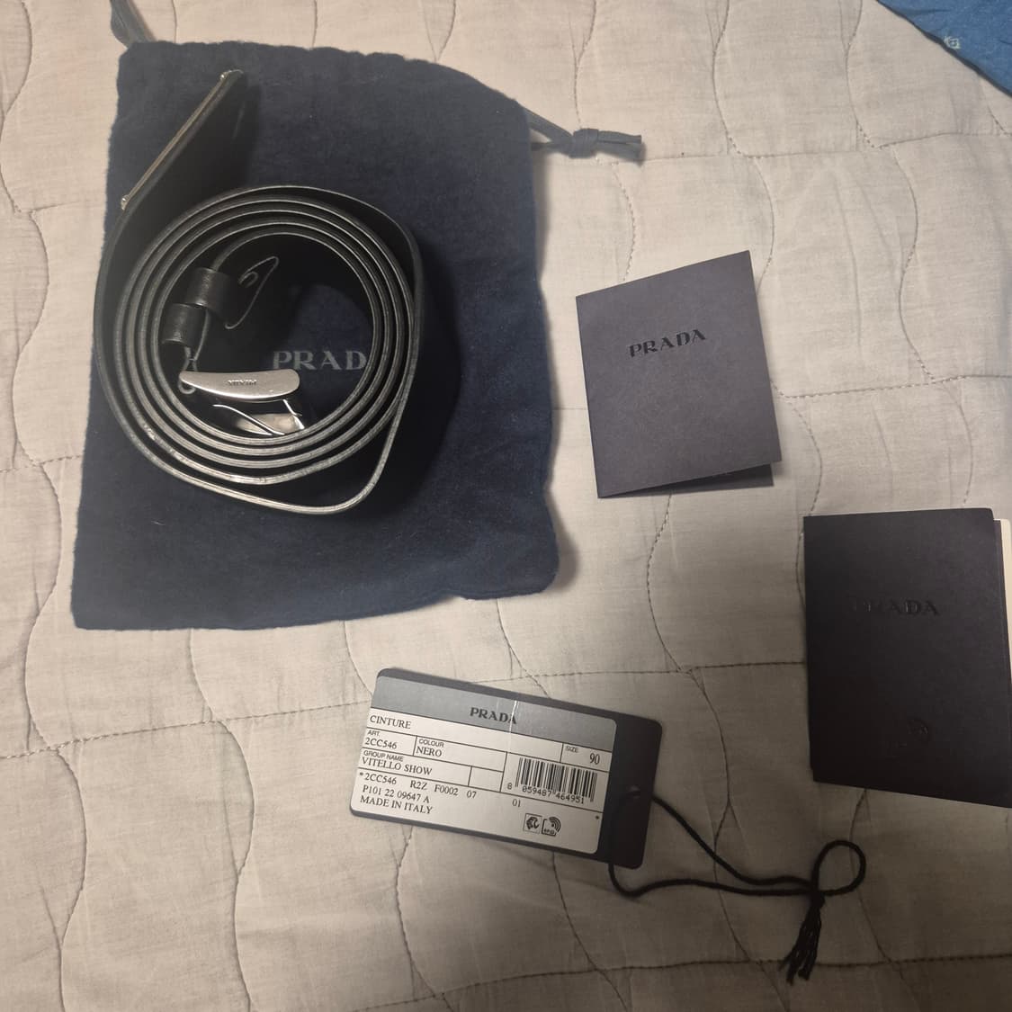 프라다 스무스 사피아노 레더벨트 팝니다 상품이미지3
