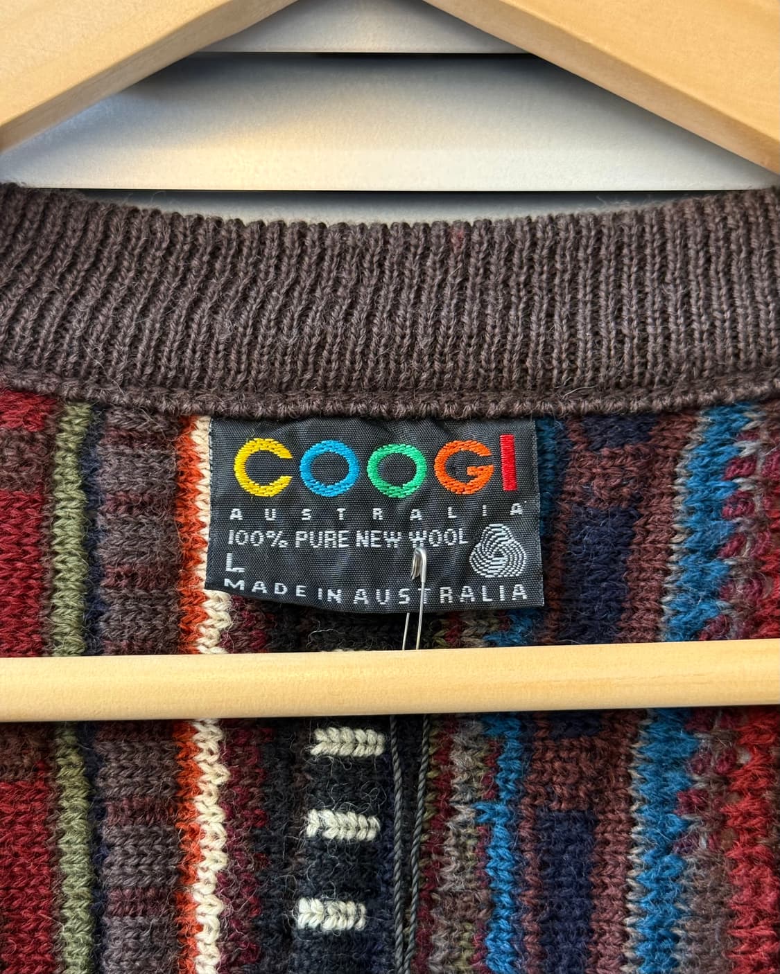 COOGI australia V-neck cable knit 상품이미지4
