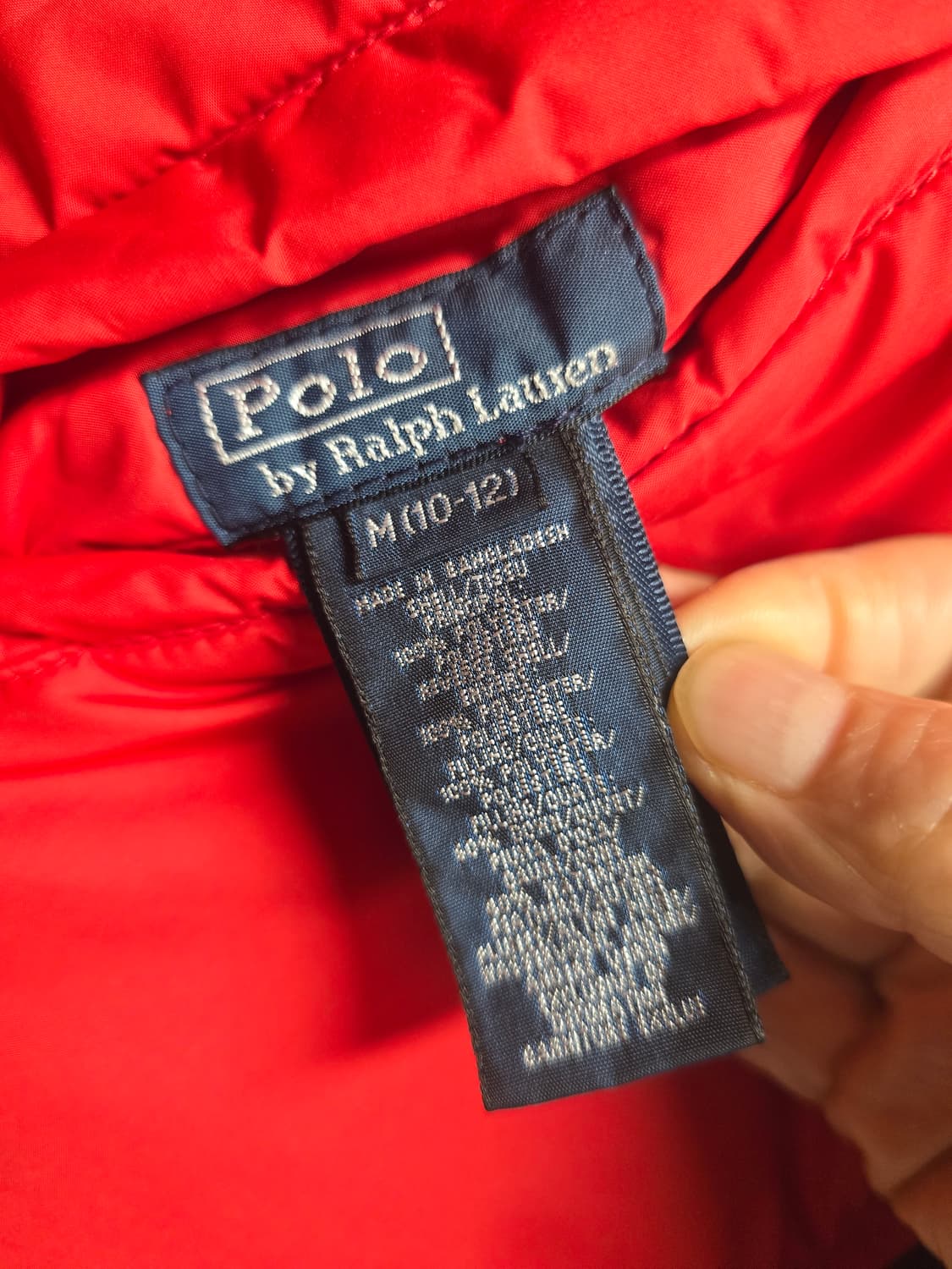 폴로랄프로렌 패딩조끼 (M  10~12)성인여S 상품이미지5