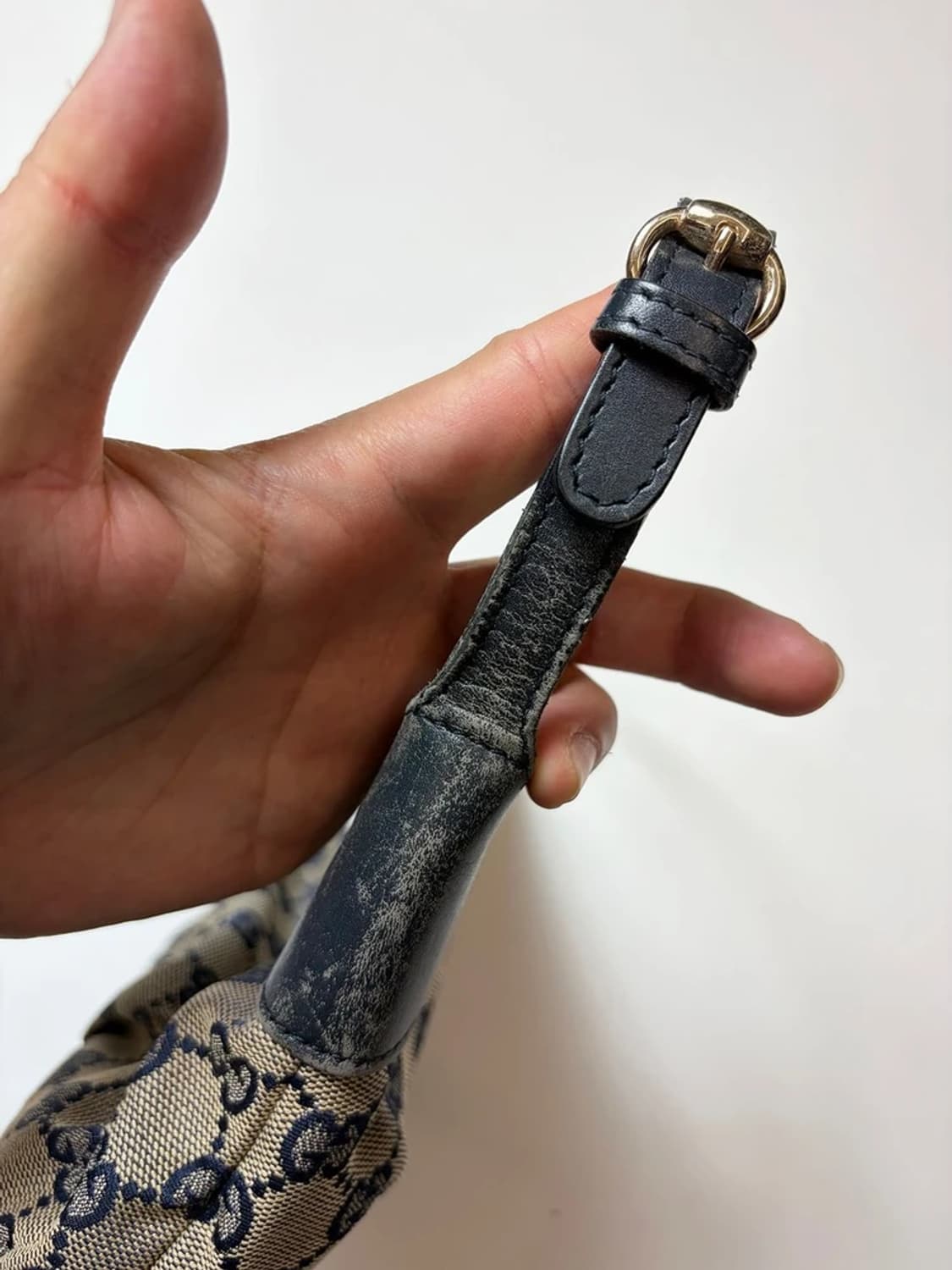 구찌 GUCCI GG 캔버스 미니 호보 숄더백 Q1519 상품이미지5