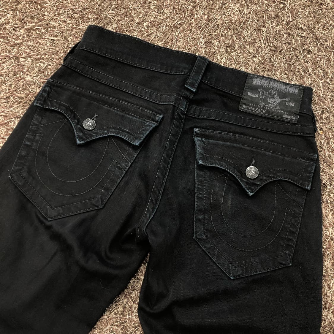 트루릴리전 ZACH 블랙진 데님 팬츠 상품이미지4