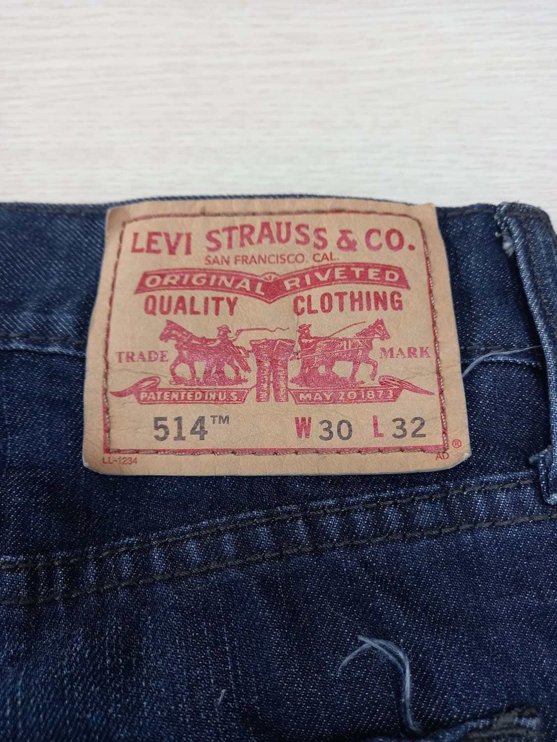 29 리바이스514 워싱 일자진 진청 29-557 상품이미지5