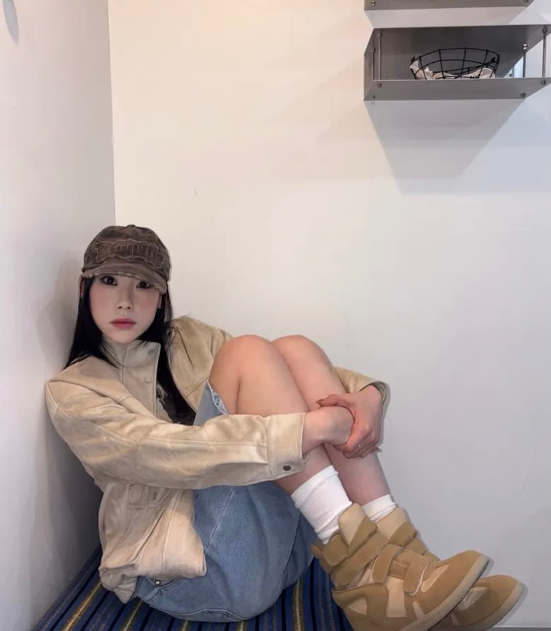 웨지 스니커즈(베이지) 상품이미지5