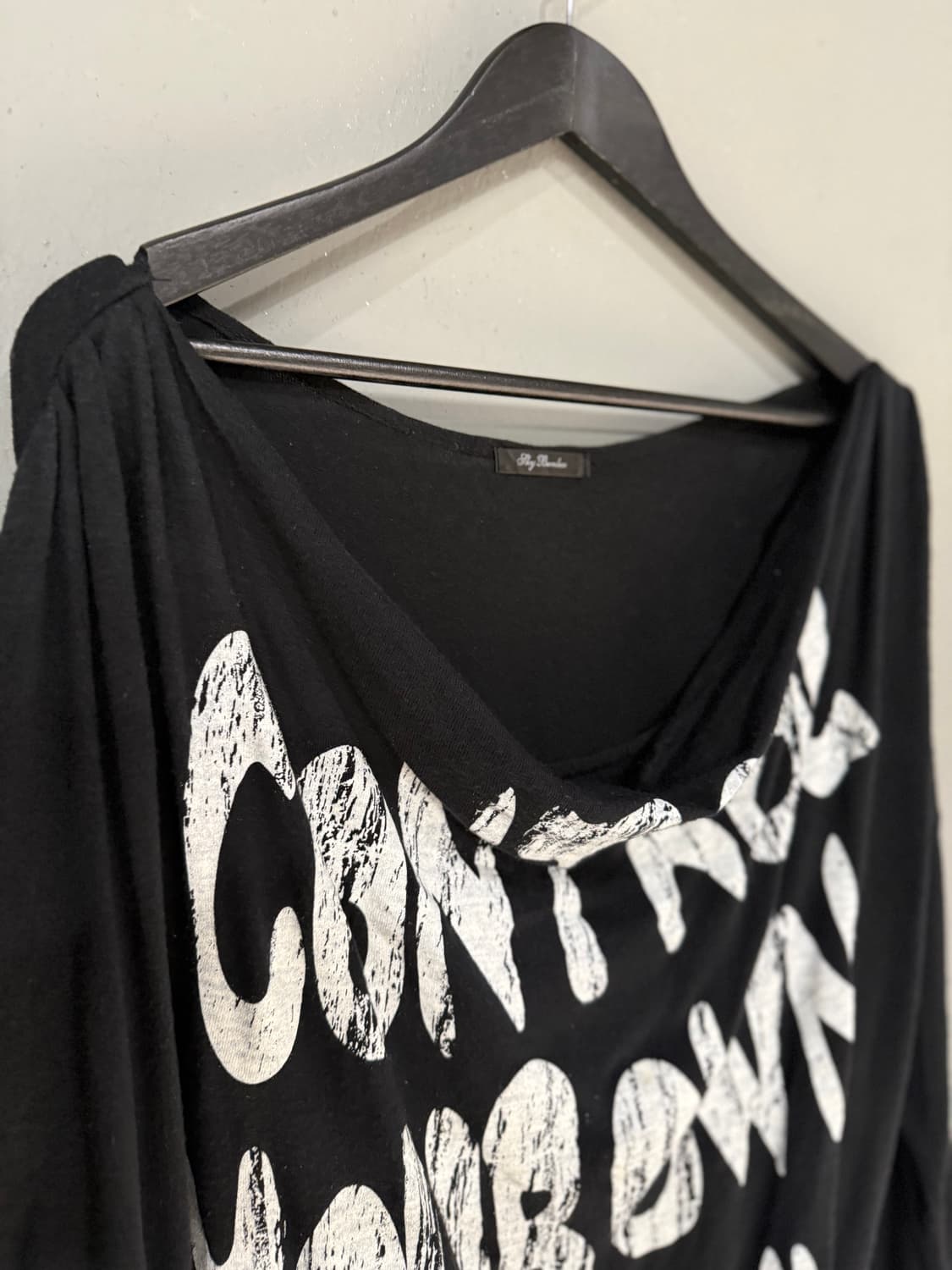draped detail lettering long sleeve 상품이미지10
