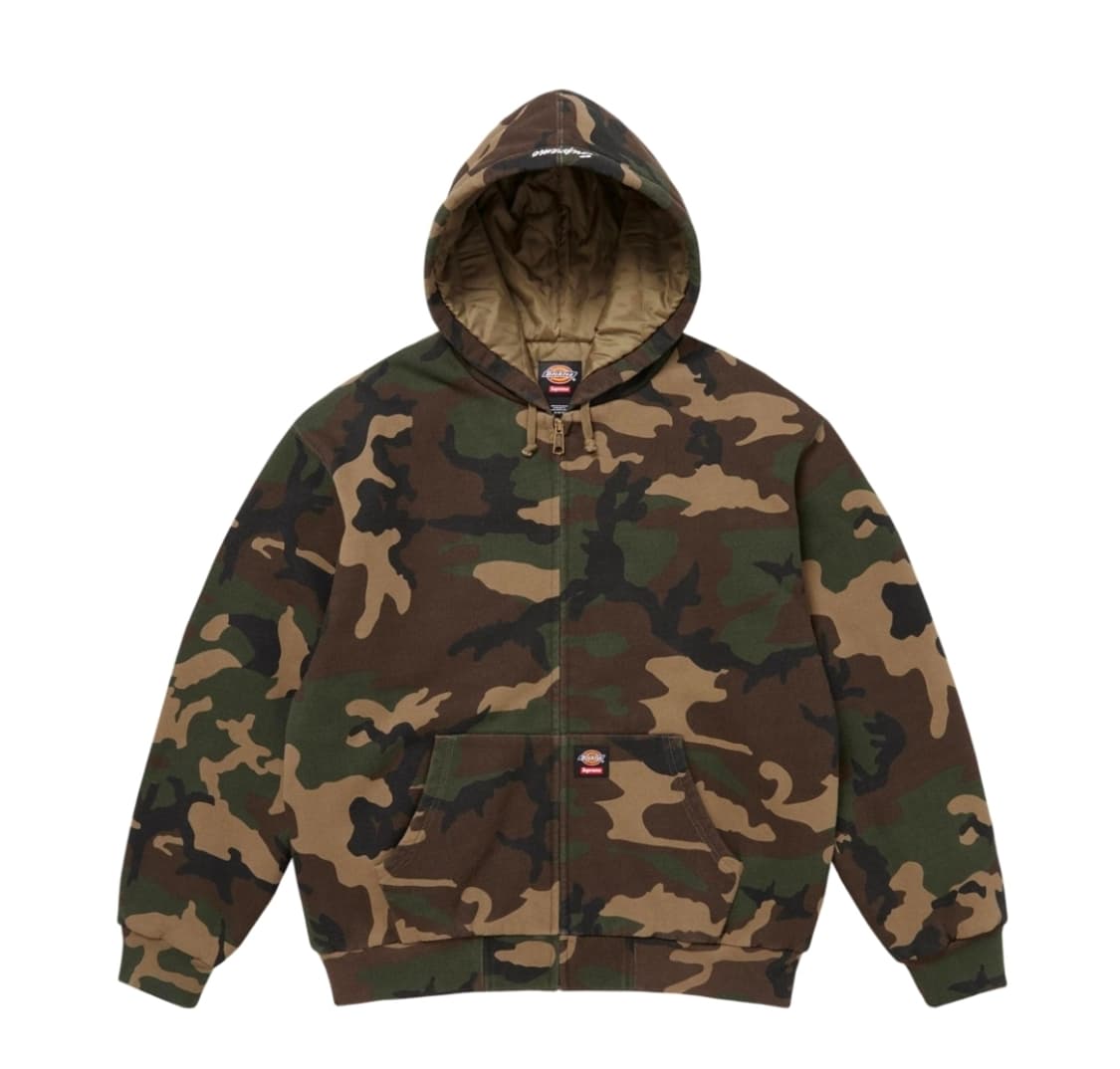 슈프림X디키즈 후드집업 상품이미지1