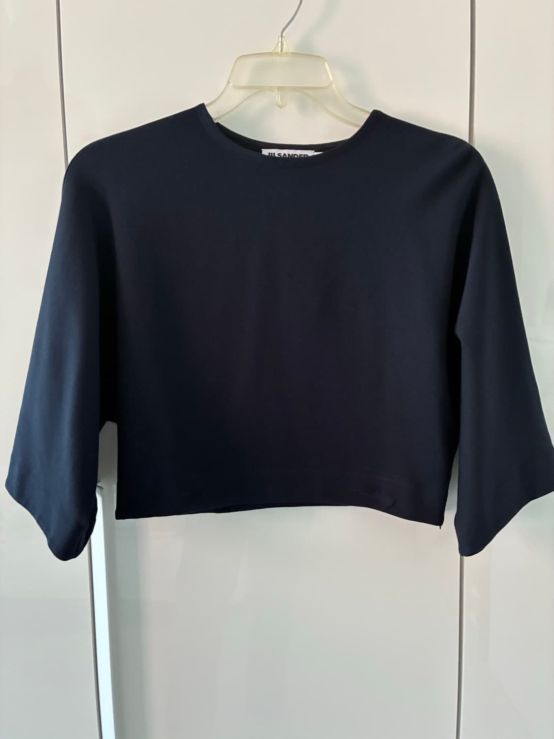 [Jil Sander] 질샌더 네이비 크롭 탑 40 — 거의 새것 상품이미지1