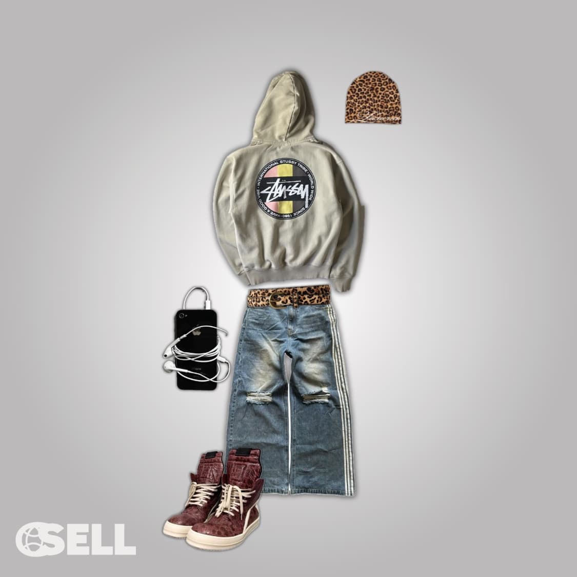 스투시 닷 후드집업 상품이미지3