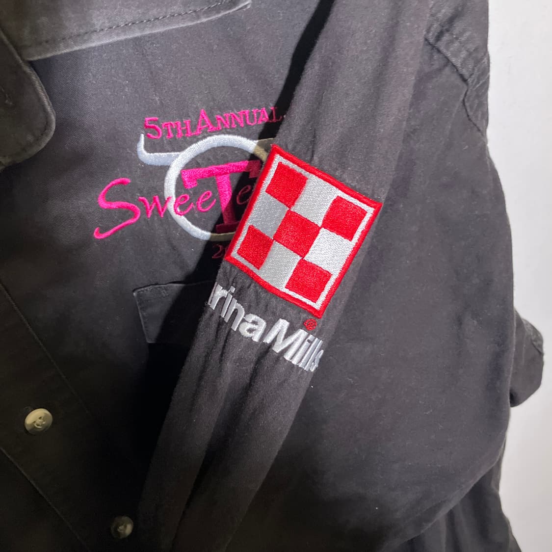 XL-2XL)랭글러 자수 패치 셔츠 상품이미지3