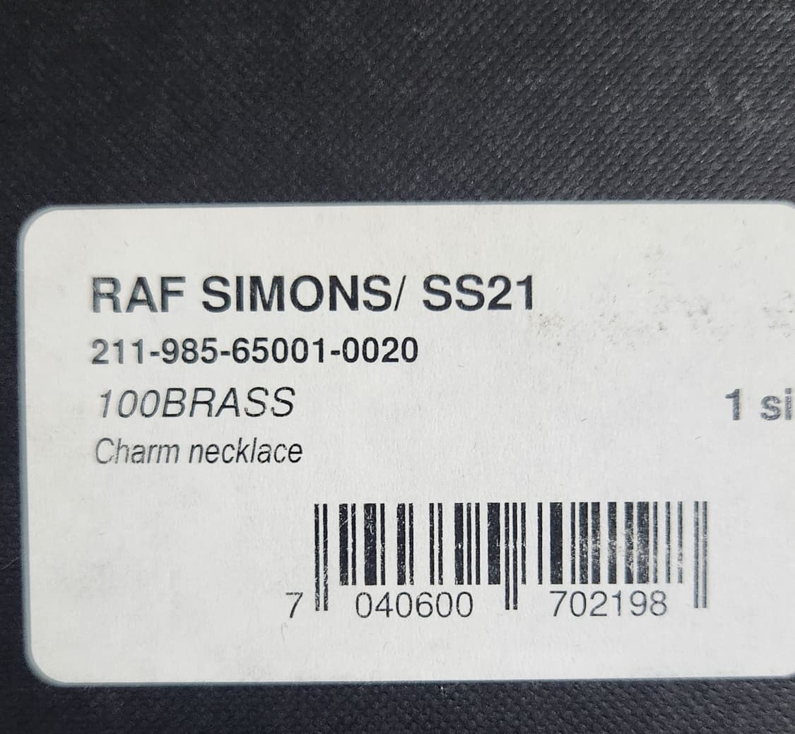 21ss 라프시몬스 참 목걸이 상품이미지2