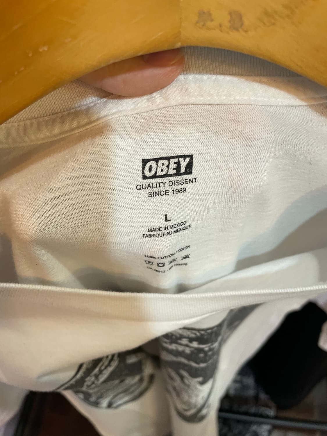 오베이 빈티지 프린팅 반팔티 상품이미지3