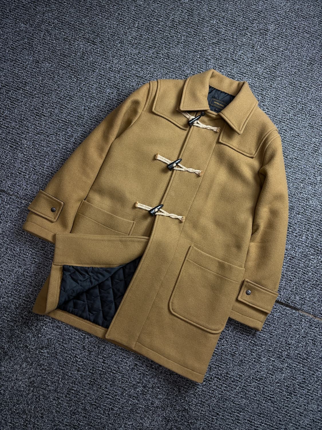 유니폼 브릿지 울 더플코트 떡볶이 코트 베이지 2381 상품이미지1