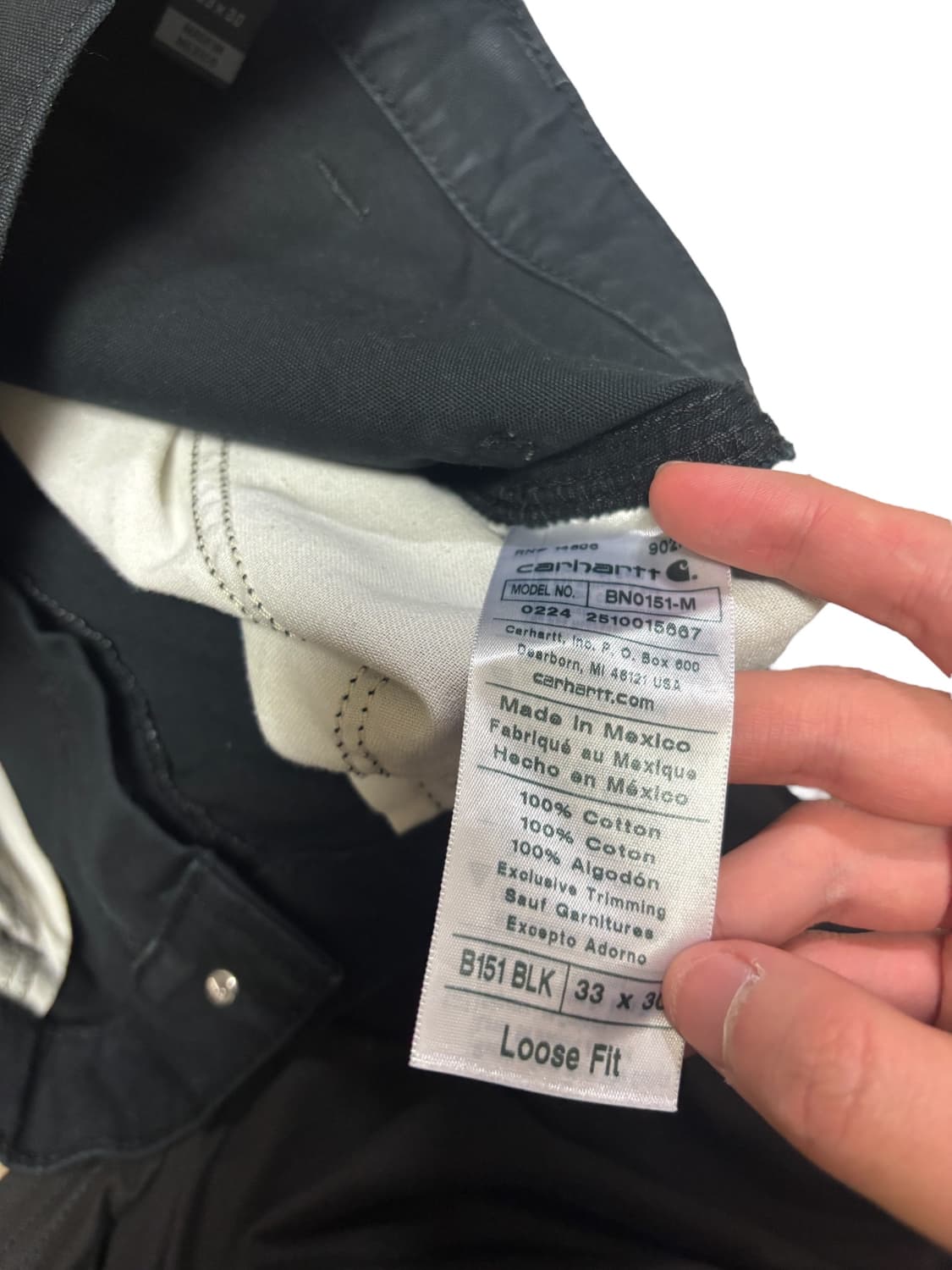 칼하트 b151 카펜터 싱글니 유틸리티 팬츠 상품이미지6