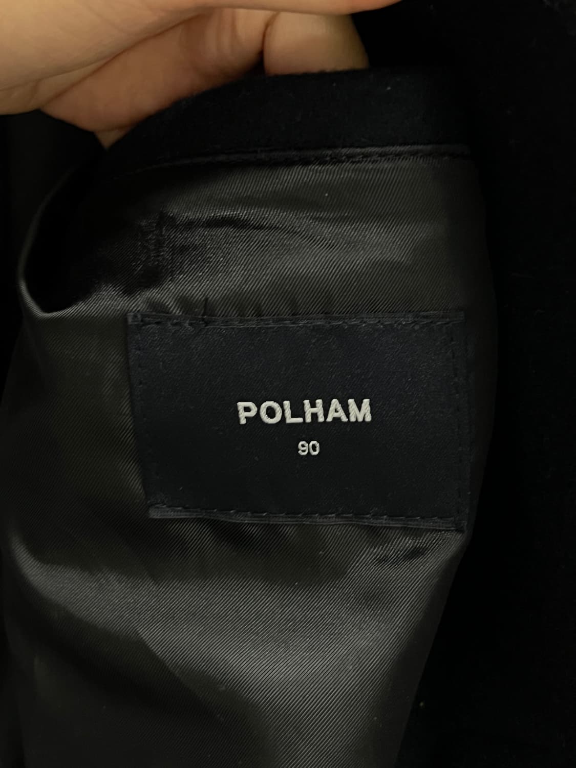 폴햄 떡볶이 더플 코트 다크네이비 상품이미지4