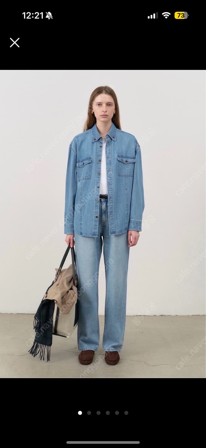 던스트 dunst 클래식 여성 데님셔츠 상품이미지1