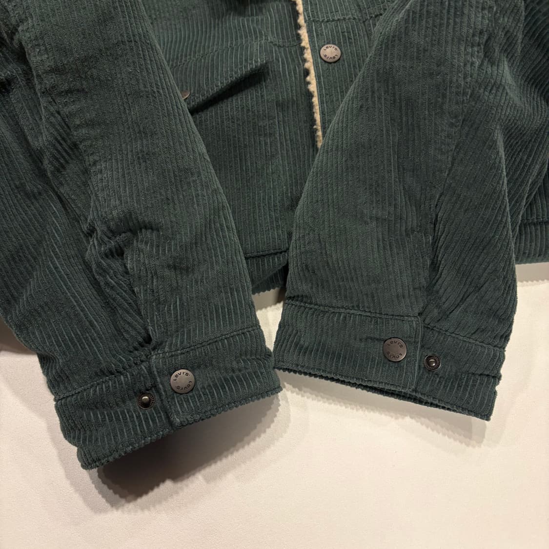 [XL] 리바이스 타입 3 코듀로이 쉐르파 트러커 자켓 그린 B979 상품이미지9