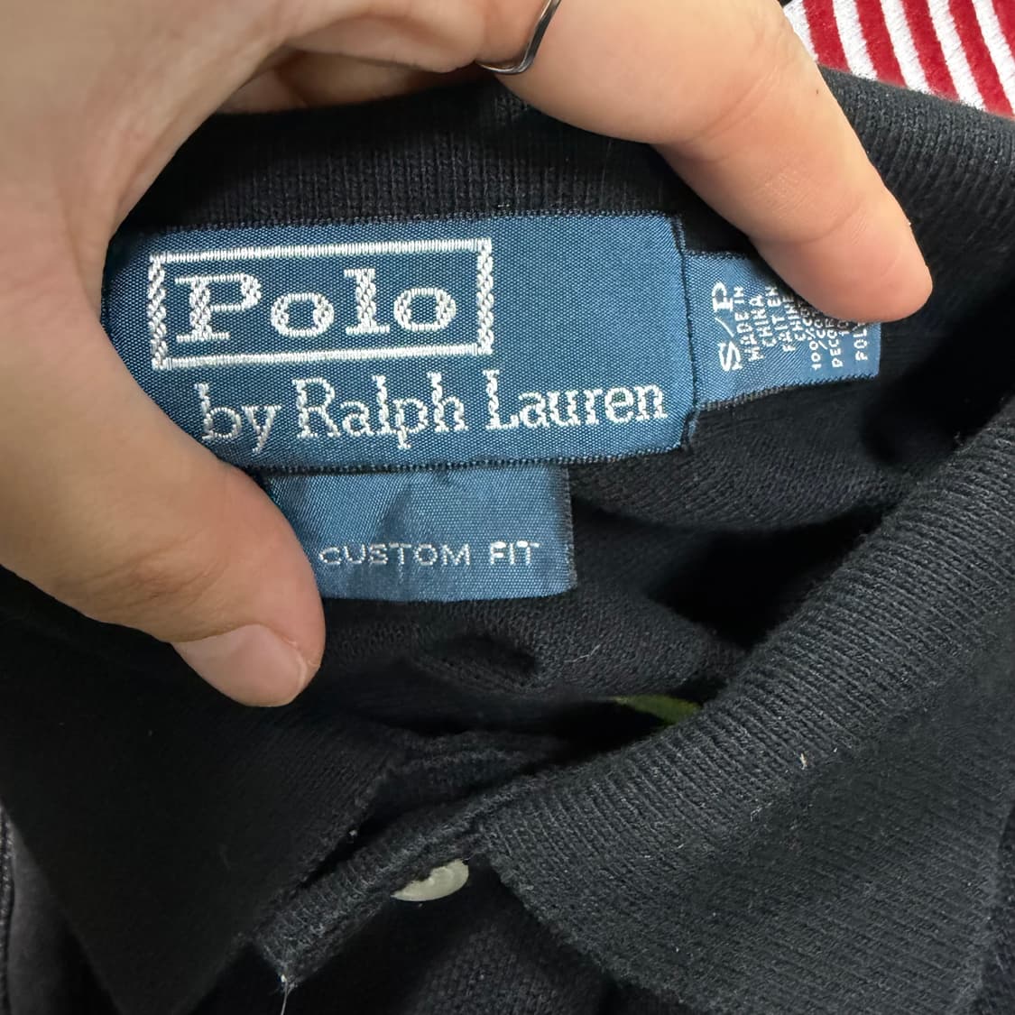 폴로 빅포니 치프키프 USA 블랙 형광 반팔 카라 티셔츠 S 상품이미지9