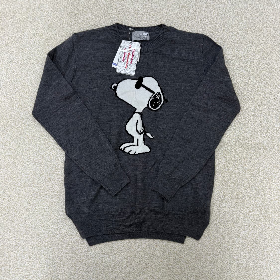 [85] 새상품 스누피 울캐시미어 니트 1229T2 상품이미지1