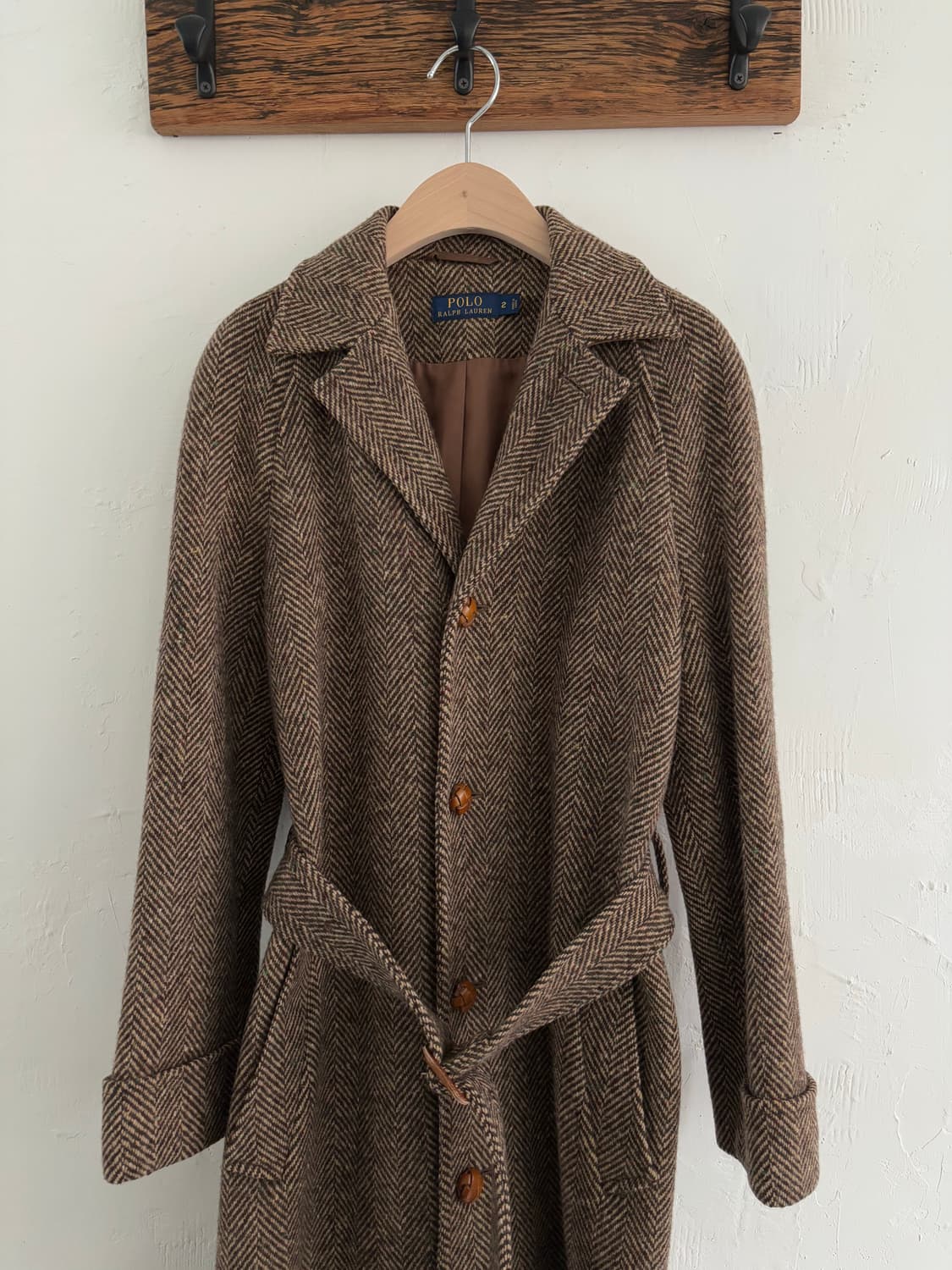 Polo 폴로 랄프로렌 울 헤링본 코트  상품이미지5