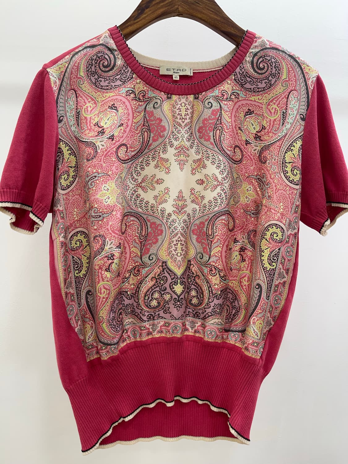 ETRO 니트 실크 반팔 상품이미지1