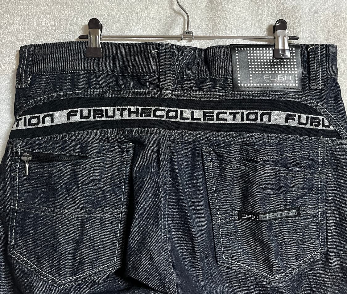 후부 FUBU 데님 빈티지 와이드 팬츠 청바지 32 상품이미지7