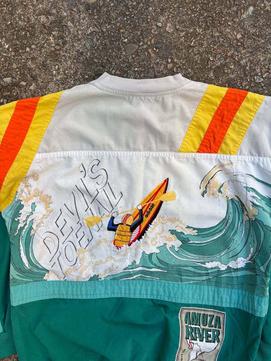 -80s 아디다스 올드스쿨 맨투맨 웜업 점퍼  상품이미지7