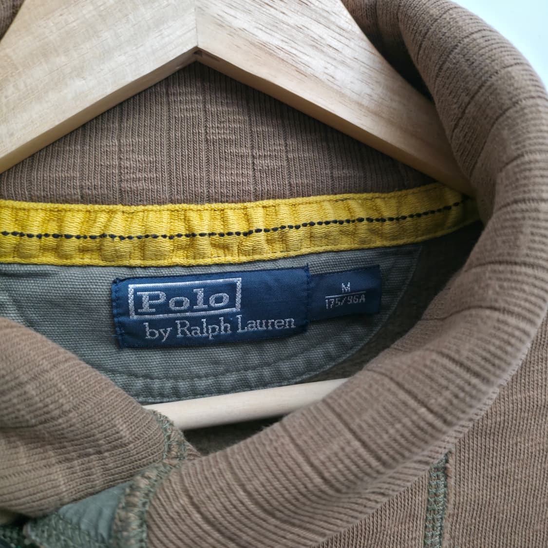 [M] 폴로 랄프로렌 성조기 숄카라 스웻셔츠 카키 상품이미지7