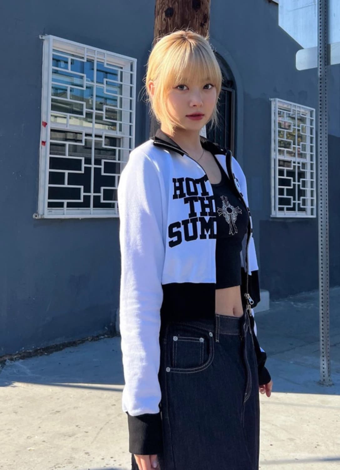 르세라핌 은채 착용) Odor logo drop pants (pk)  상품이미지1