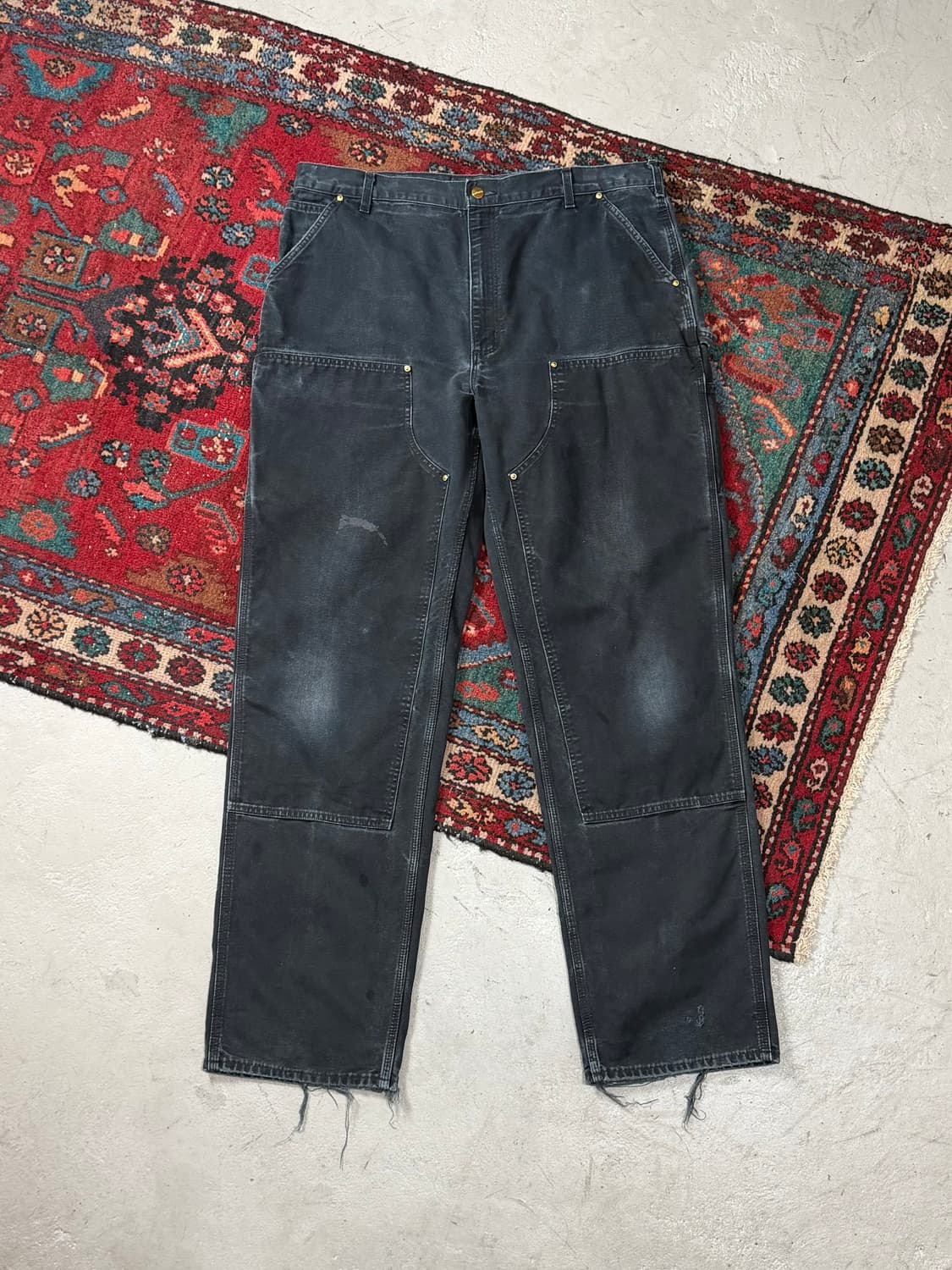 OG USA Made 칼하트 B01 더블니 블랙 칼하트 썩블니 좀비 상품이미지1