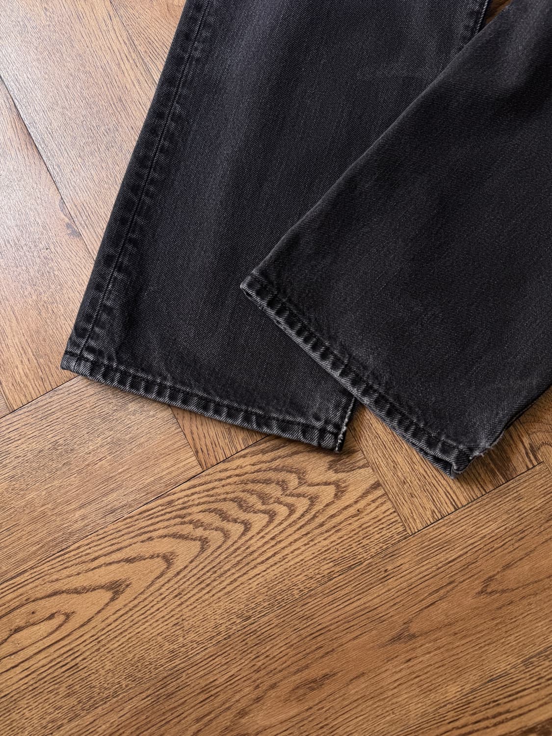 [34]리바이스 501 빈티지 리페어드 흑청 데님 팬츠 상품이미지6