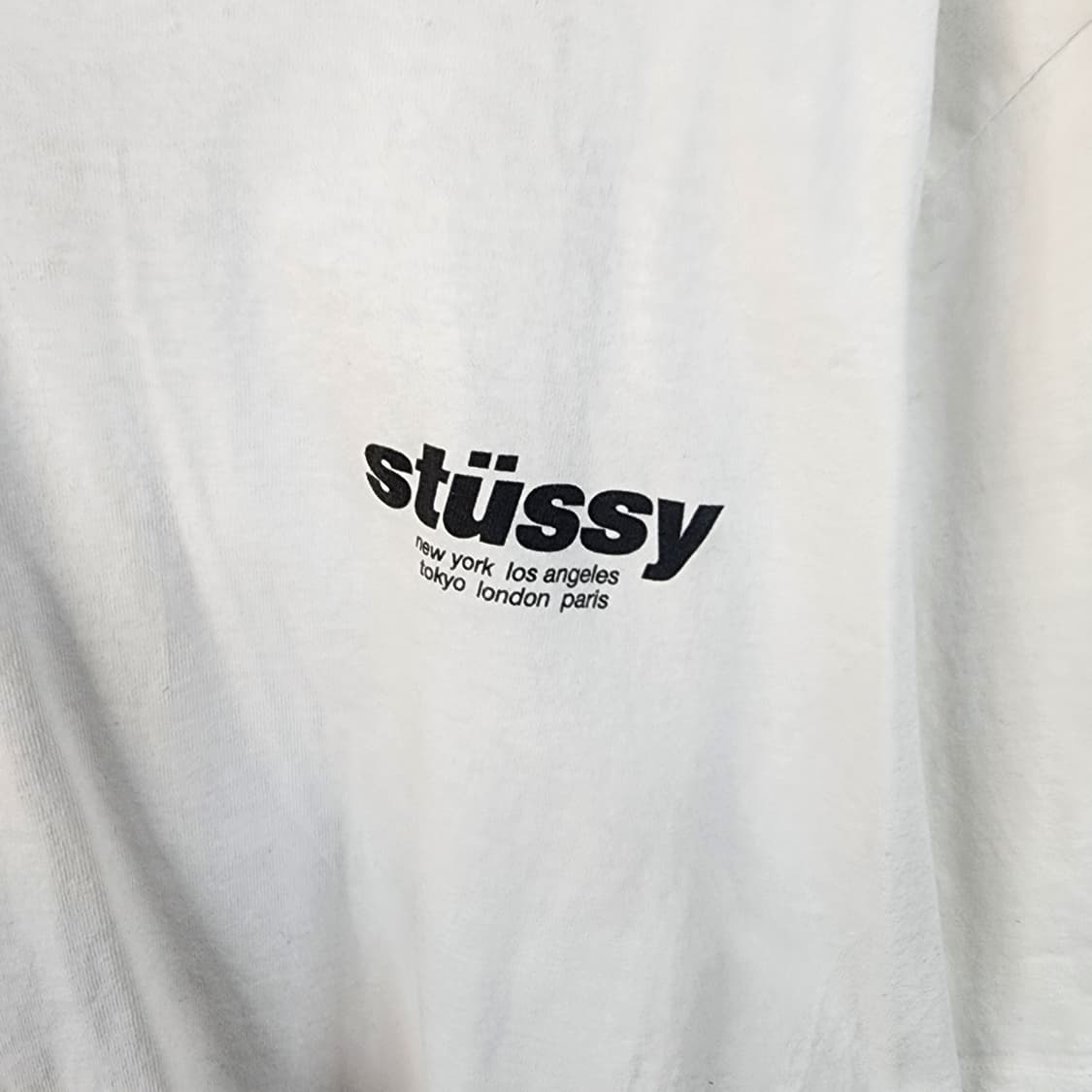 스투시 화이트 반팔 티셔츠 상품이미지2