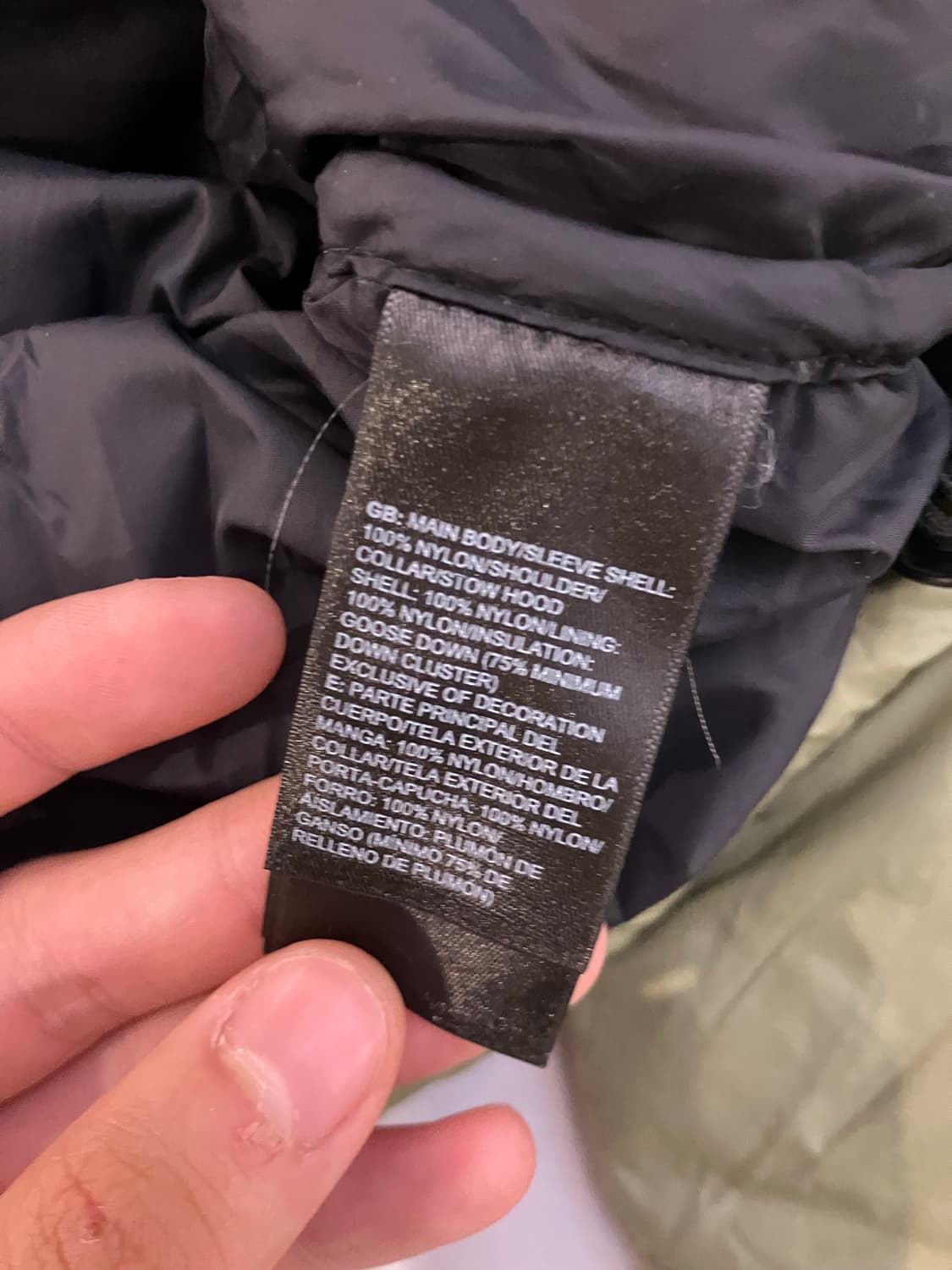 대대장 노스페이스 700필 눕시 패딩 카키 상품이미지7