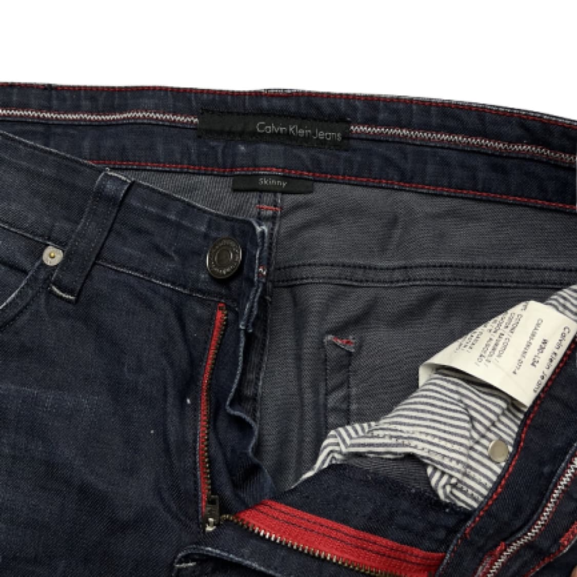 캘빈클라인 슬림 워싱 데님 청바지 중고 구제 빈티지 상품이미지4