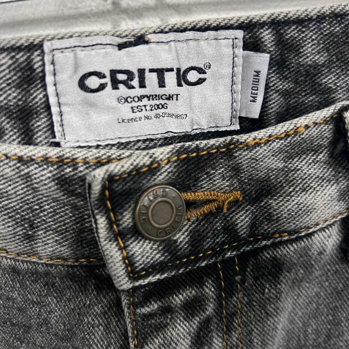 크리틱 워시드 코튼 더블니 카펜터 데님팬츠 상품이미지3