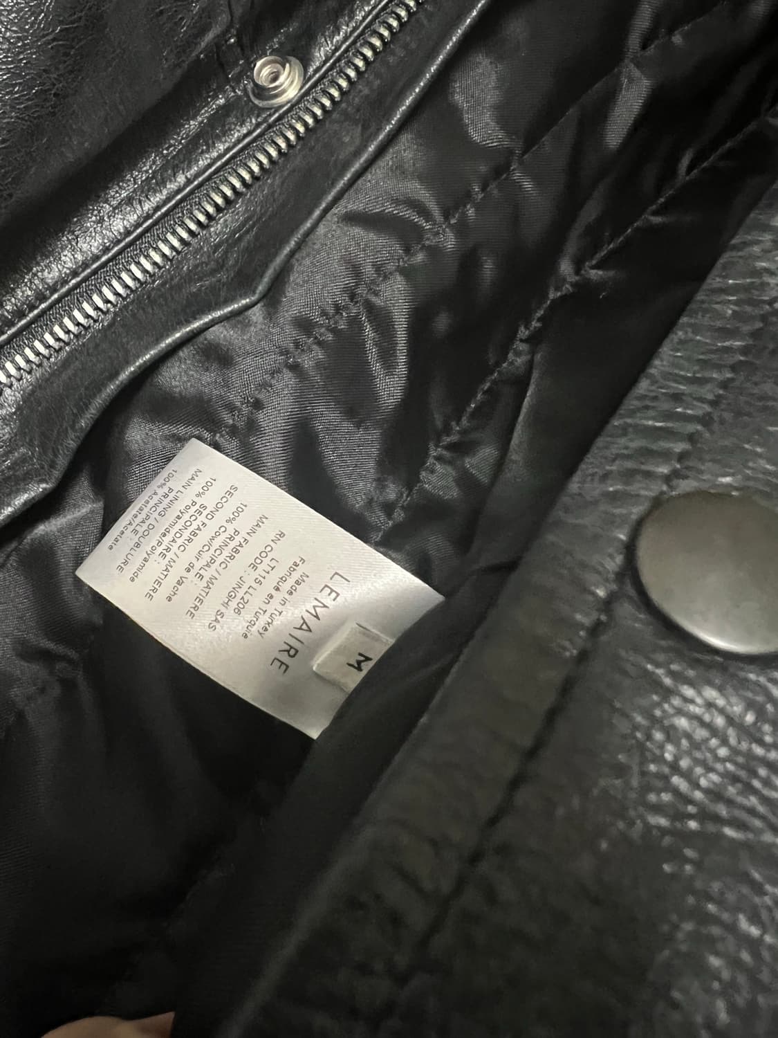 르메르 22fw 크링클드 레더 블루종 M 상품이미지7