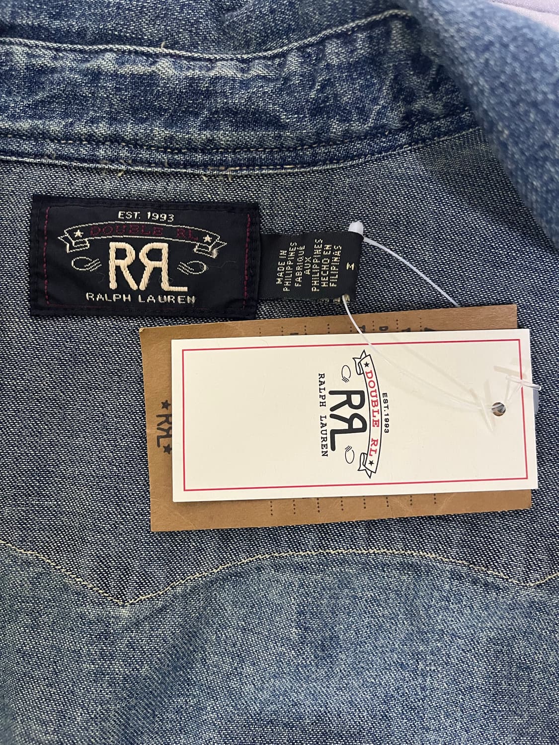 Rrl 데님 웨스턴 셔츠 중청 새상품 상품이미지3