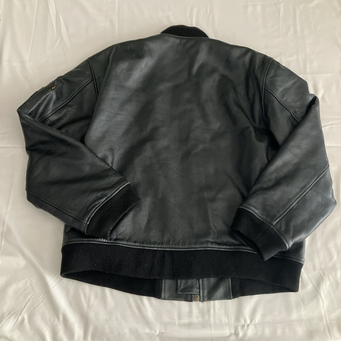 10~20s 알파 인더스트리 레더 MA-1 플라이트 자켓 상품이미지6