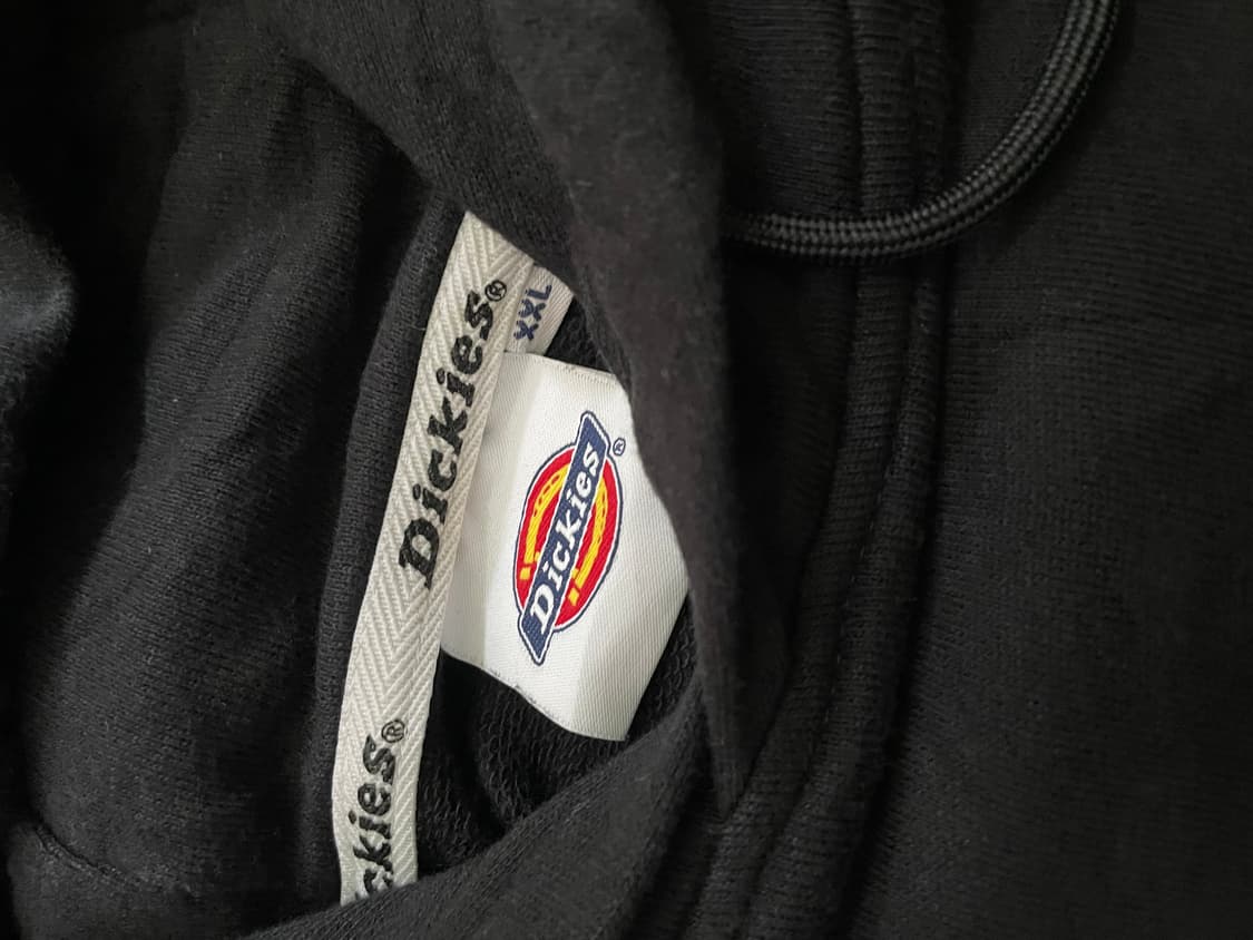 디키즈 블랙 후드티 / 기본 로고 / 오버핏 가능 상품이미지2