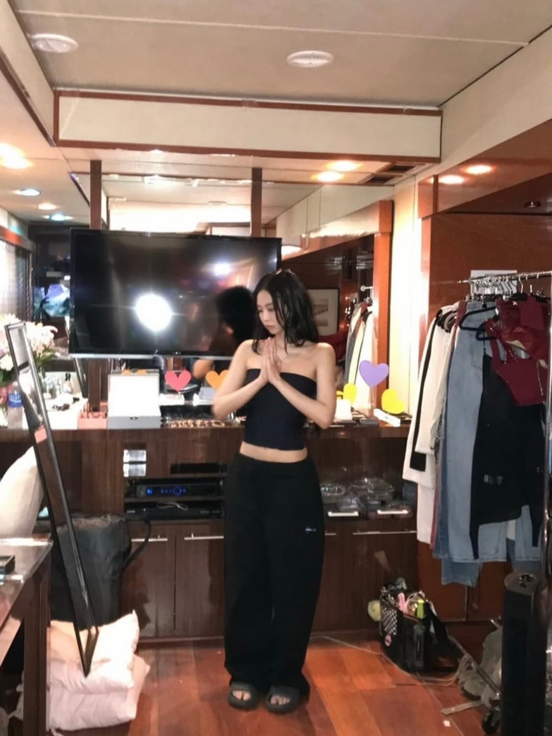 era 이알에이 헤비 스웻팬츠 블랙 (제니 착용) 상품이미지3