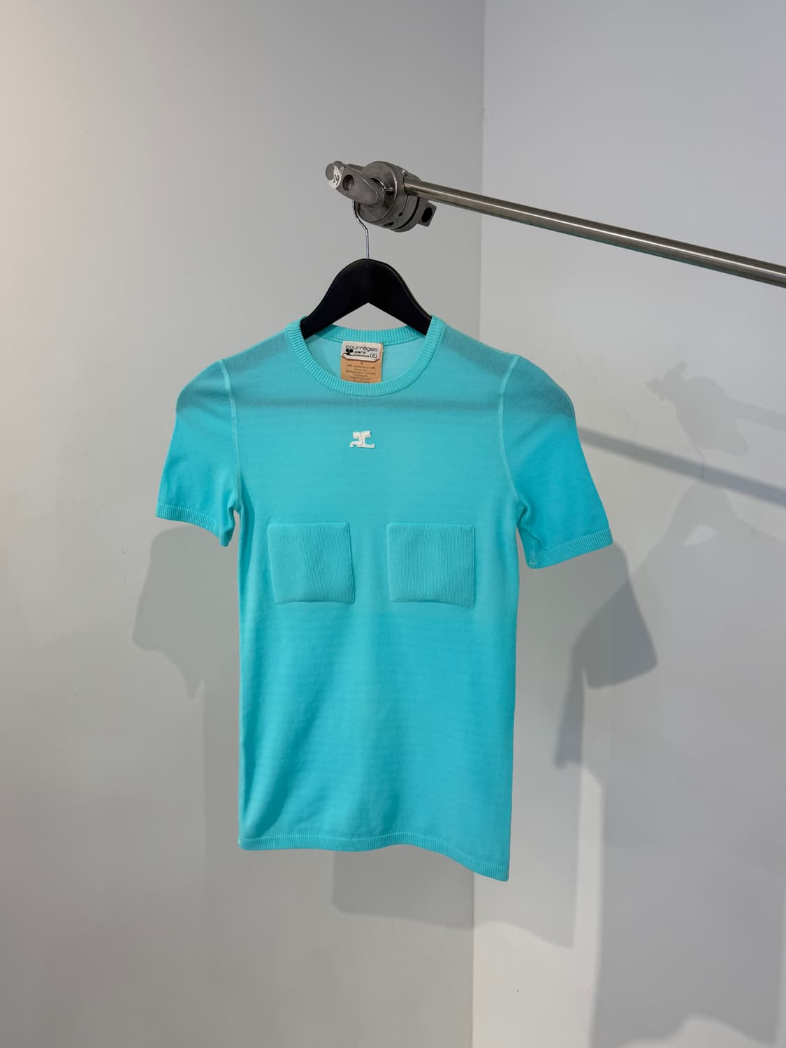 Courreges 꾸레쥬 시그니처 투포켓 니트 탑 상품이미지4